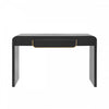 Ethan Wood Sofa Table with Storage for Living Room Entryway Hallway - Black | Console en bois Ethan avec rangement pour salon, entree ou couloir - noire
