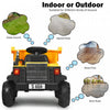 12v Battery Kids Ride On Dump Truck Rc Construction Tractor W/ Electric Bucket