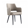 Tremont Modern Metal Vegan Leather Armchair in Taupe | Fauteuil moderne Tremont en metal et cuir vegetalien taupe
