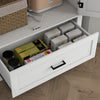 HOMCOM 69" Tall Kitchen Storage Cabinet with Adjustable Shelves, White
