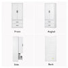 Angela 71" Adjustable Shelves Pantry Cabinet With 2 Drawers - White | Armoire De Rangement Angela 71" Avec Etageres Reglables Et 2 Tiroirs - Blanche