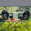 Outsunny Hammock Camping Chair Set Of 2 With Adjustable Back, Cup Holder