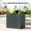 Outsunny 30 Gallon Outdoor Deck Box, Waterproof and UV Resistant Patio Box