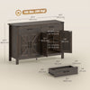 HOMCOM Sideboard Buffet Cabinet w/ Drawers and Shelves, Farmhouse Sideboard
