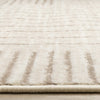Florence Brown Cream Geometric Linework Design Rug, 6'7" x 9'6" Indoor Area Rug | Tapis Florence Brown Cream a motif geometrique a lignes lineaires, 6'7" x 9'6"