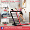 Superfit 2.25hp 2 In 1 Folding Treadmill Jogging Machine W/app Control Red