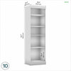 Bestar Pur 25 W Closet Organizer - Bark Grey|Organisateur de garde-robe Pur de Bestar de 25 po (L) - gris écorce