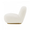 Edina Modern Boucle Lounge Chair in White - Set of 2 | Fauteuil lounge moderne Edina en boucle blanc - Lot de 2