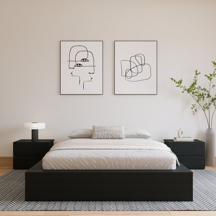 James Platform Bed Queen Bed