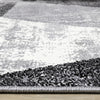 Covington Black White Grey Distressed Geometric Triangle Rug, 6'7" x 9'10" Indoor Area Rug | Tapis Covington triangle geometrique noir blanc gris vieilli, 6'7" x 9'10"