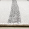Covington Grey White Striped Rug, 6'7" x 9'10" Indoor Area Rug | Tapis Covington Raye Gris Blanc, 6'7" x 9'10"