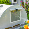 Outsunny Mini Greenhouse with Mesh Windows, Tunnel Growing Tent, White