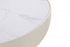 Anderson Modern 2-Piece Coffee Table & End Table Set in Cream and Gray | Ensemble de 2 tables Anderson Modern : table basse et table d’appoint en creme et gris