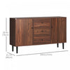 HOMCOM Kitchen Sideboard with 2 Cabinets 3 Drawers Buffet Table