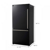 Forno Milano 60-Inch Side-by-Side Refrigerator in Black, 34.4 cu.ft - FFFFD1787-60BLK | Refrigerateur cote a cote Milano de 60 po, noir, 34,4 pi³ – FFFFD1787-60BLK