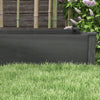Outsunny Wooden Raised Garden Bed With 2 Planter Box, Fabric Liner|Outsunny Lit De Jardin Sureleve En Bois Avec 2 Jardinieres, Gris