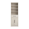 Bestar Key West 25 W Closet Organizer with Drawer & Doors - Linen White Oak|Organisateur de garde-robe Key West de Bestar de 25 po (L) avec tiroir et portes - blanc chêne lin