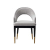 Carrington and Rockaway Modern Industry Chic 5-Piece Dining Set in Light Gray and Black | Ensemble de salle a manger moderne industriel chic Carrington et Rockaway 5 pieces en gris clair et noir