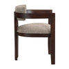 Evelyn Rubberwood Dining Chair with Armrests and Upholstery Seating Set of 2,Espresso | Evelyn Ensemble de 2 chaises de salle a manger en bois de caoutchouc avec accoudoirs et assise rembourree, expresso