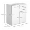 Free Standing Storage Cabinet Console Sideboard Table Entryway Organizer