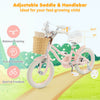 Prorider 14" Kid's Bike With Training Wheels Adjustable Handlebar Seat Handbrake Pink