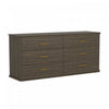 Clifford Traditional Dresser in Walnut (6-Drawer) | Commode traditionnelle Clifford en noyer (6 tiroirs)