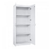 Cornelia Modern 30" Storage Cabinet in White (4-Shelf) - Set of 2 Bookcase | Armoire de rangement Cornelia Modern 30" en blanc (4 etageres) - Lot de 2
