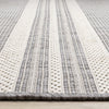 Jackson Cream Taupe Banded Stripes Rug, 7'10" 10'6" Outdoor Area Rug | Tapis Jackson a rayures creme taupe, 7'10'' x 10'6''
