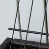 Outsunny Elevated Rattan Raised Garden Bed With Tool Storage Shelf