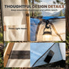 Outsunny Multi-Room Camping Tent for 8-12 Person, Navy Blue & Light Grey