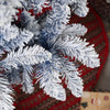Homcom 5 Ft Artificial Christmas Tree With Snow Flocked Branches, Hinge|Homcom Arbre De Noel Artificiel De 5 Pi Avec Branches Floquees De Neige