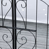 Outsunny Metal Garden Arch Garden Arbor Trellis For Climbing Plants Black|Outsunny Arche De Jardin En Metal, Treillis Pour Plantes Grimpantes Noir
