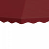 Outsunny 10' X 10' Gazebo Replacement Canopy, 2-tier Gazebo Cover Burgundy|Outsunny Auvent De Remplacement Pour Tonnelle 10' X 10', 2 Niveaux, Rouge