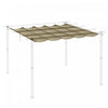 Outsunny Retractable Replacement Pergola Canopy For 10' X 10' Pergola, Pergola Cover Replacement, Ta|Outsunny Auvent De Pergola De Remplacement Retractable Pour Pergola De 9.8' X 9.8', Remplacement De