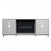 Brighton Modern 2-Piece Electric Fireplace in Black and Beige | Foyer electrique moderne Brighton 2 pieces en noir et beige