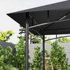 Outsunny 8' X 5' Grill Gazebo, 2-tier Outdoor Bbq Gazebo, Dark Grey