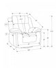 MONARCH SPECIALTIES POWER RECLINING CHAIR, 39" WIDE, GLIDER, SWIVEL, USB PORTS INCLUDED, BEIGE FABRIC RECLINER | MONARCH SPECIALTIES FAUTEUIL INCLINABLE ELECTRIQUE, 39"L, PLANEUR, À GLISSEMENT, PORT USB INCLUS, TISSU BEIGE