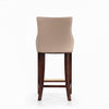 Shubert Modern Wood Upholstered Barstool in Tan - Set of 3 | Tabouret de bar moderne en bois avec assise rembourree Shubert, coloris beige - Lot de 3