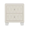 Sophia Elegant Velvet Nightstand with Drawers and Button-Tufted Design,Beige | Sophia Table de Nuit Elegante en Velours avec Tiroirs et Design Capitonne, Beige