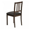 Dining Chair Set of 2 Kitchen Dining Room Brown Leather-Look Brown Wood Legs Transitional|Ensemble de 2 chaises de salle à manger de style transitionnel avec apparence cuir brun et pattes en bois brun pour la cuisine et la salle à manger