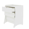 Coney Mid-Century Modern 28" Nightstand in White (3-Drawer) | Table de nuit Coney style milieu du siecle 28" en blanc (3 tiroirs)