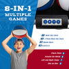 Costway Dual Shot Basketball Arcade Game With 8 Game Modes Arcade Sound Electronic Scoring Red