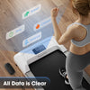 Superfit 0.6-3.8mph Walking Pad Under Desk Treadmill With Remote Control And Led Display Grey