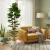 HOMCOM Faux Fiddle Leaf Fig Tree, 6FT Artificial Tree for Indoor Decor