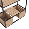 Outsunny 2-tier Raised Garden Bed, Elevated Planter Box With Storage Shelf, Wood Plant Stand For Flo|Outsunny Lit De Jardin Sureleve A 2 Niveaux, Jardiniere Surelevee Avec Etagere De Rangement, Support