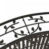 Outsunny 4' Metal Arch Garden Bridge With Siderails, Pond Bridge, Black|Outsunny 4' Pont De Jardin Arque En Metal Avec Rails, Pont D'etang, Noir