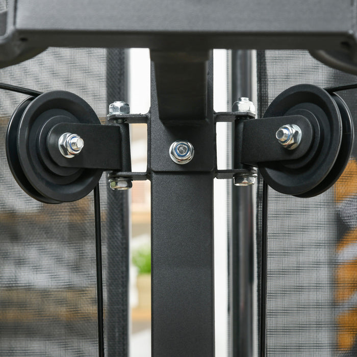 Soozier Multi Home Gym Equipment, Workout Station With 99lbs Weight Stack