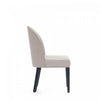 Hillman Modern Wood Upholstered Dining Chair in Light Gray - Set of 2 | Chaise de salle a manger moderne en bois Hillman avec revetement en tissu gris clair - Lot de 2