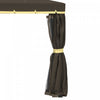 Outsunny 10' X 10' 2-tier Patio Gazebo With Mesh Sidewalls, Coffee