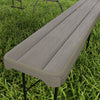 Outsunny 6 Ft Plastic Folding Bench, Portable Bench Seat, Distressed Brown
